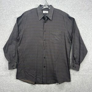 Jhane Barnes Neiman Marcus Shirt Mens XL Multicolor Geometric‎ Stripe Abstract